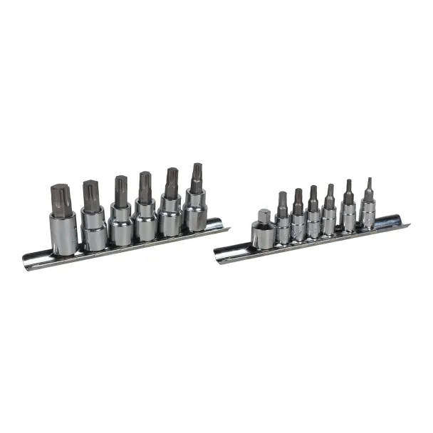 13-Piece 1/4" & 3/8" Tamper Torx Bit Set