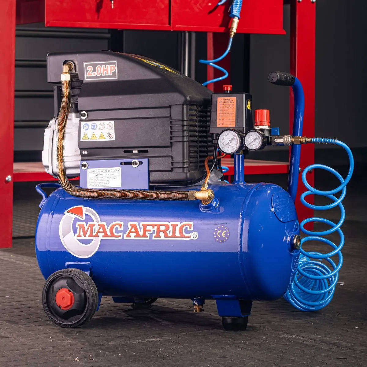 MAC AFRIC 24 Litre 1.45 kW (2 HP) Direct Drive Compressor  230 V