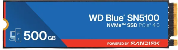 500GB M.2 NVMe PCIe Gen4 SSD Ultra-Fast Storage for Gaming & Workstations  Blue