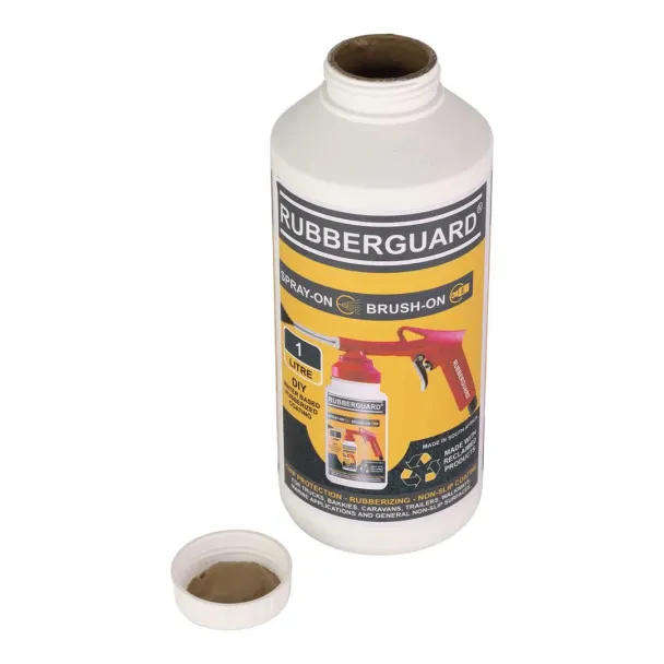 1L RUBBERGUARD Water-Based Rubberizing Coating  Tan Stone