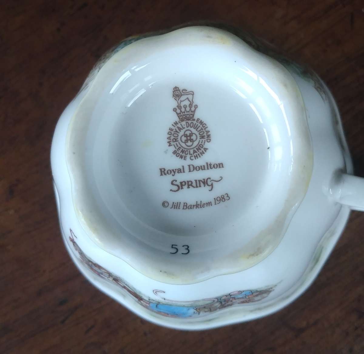 Royal Doulton Bramley Hedge Spring Teacup, Saucer, and Cake Plate Set Immaculate Condition