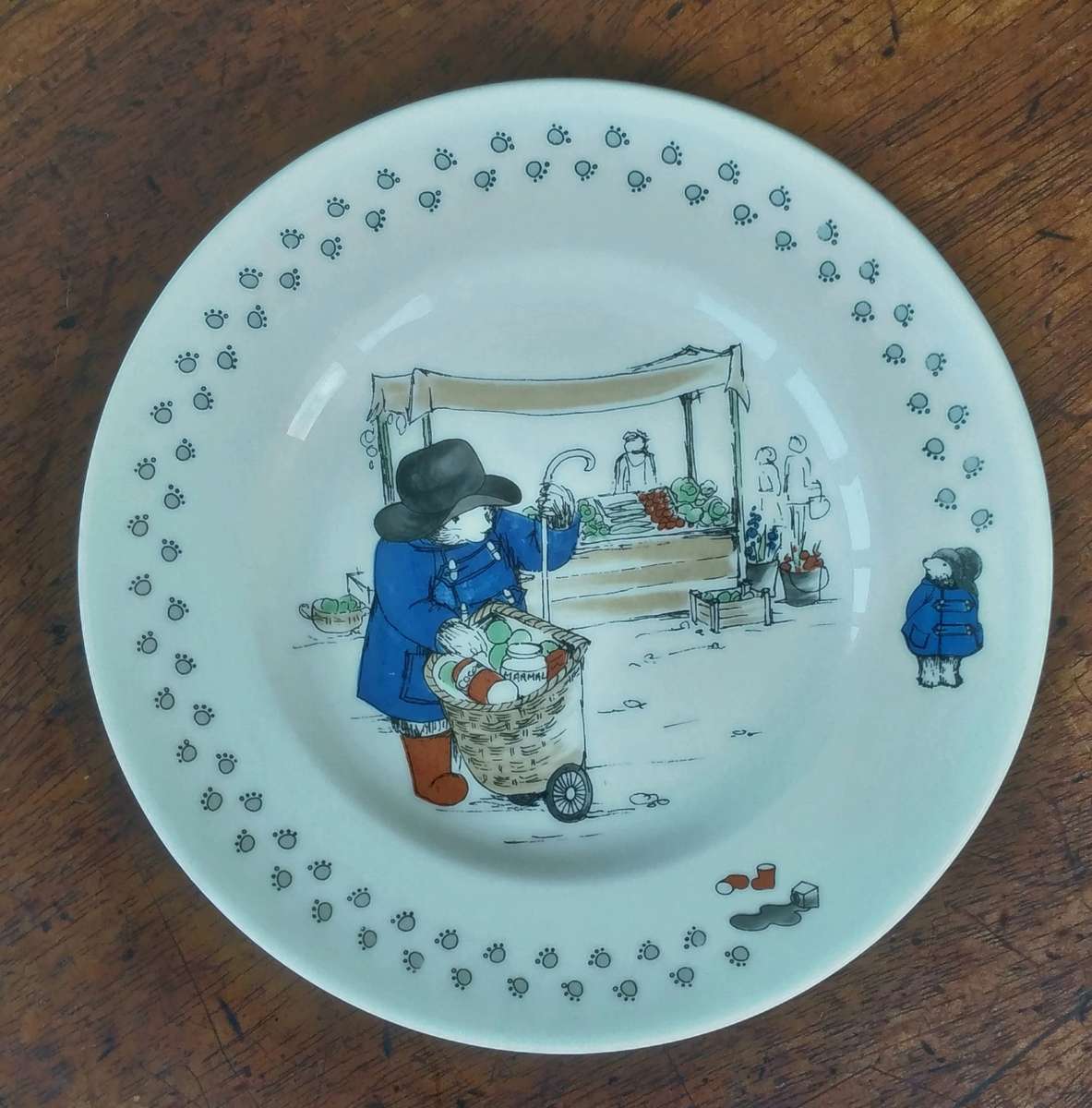 Vintage 1974 Paddington Bear Side Plate  Coalport Bone China Collectible
