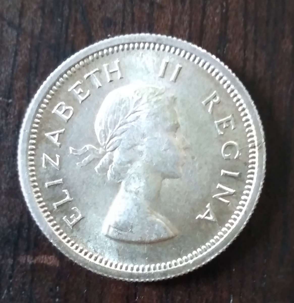 1960 Union of South Africa 1 Shilling Coin  Queen Elizabeth