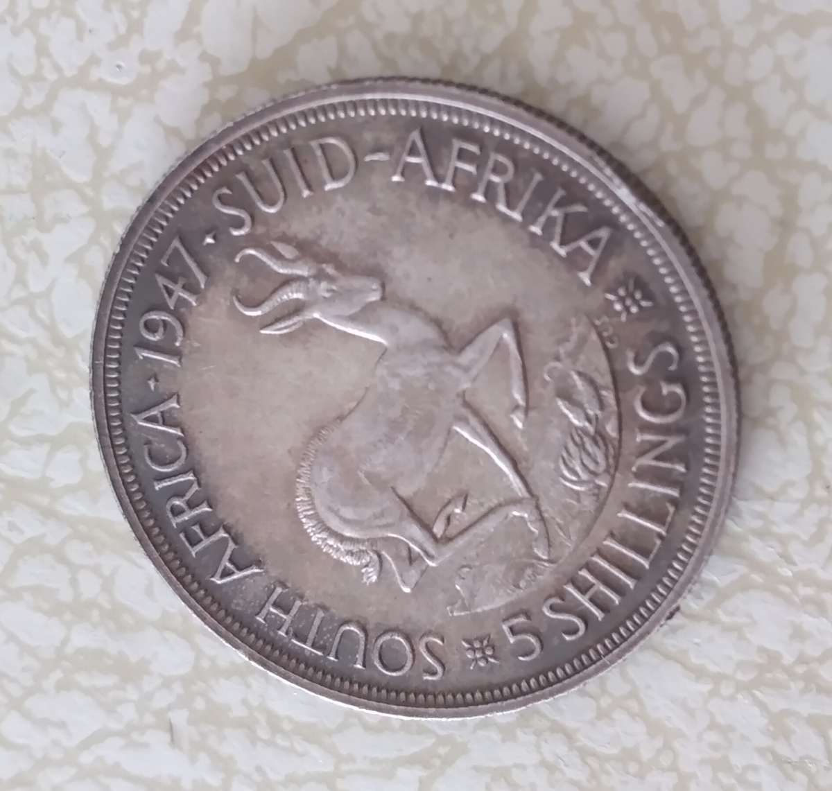 1947 SA Union 80% Silver Crown in Top condition - Good enough to grade