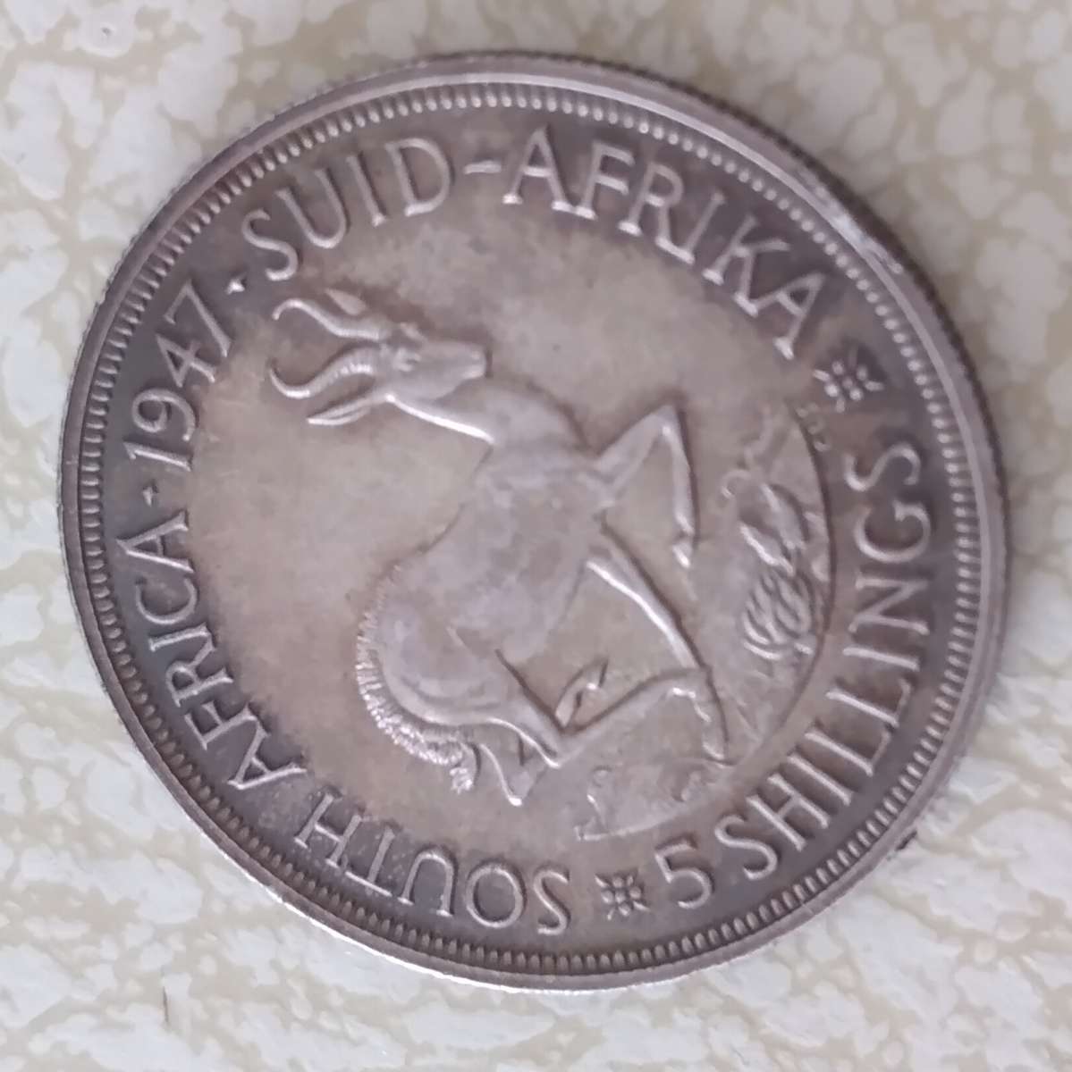 1947 SA Union 80% Silver Crown in Top condition - Good enough to grade
