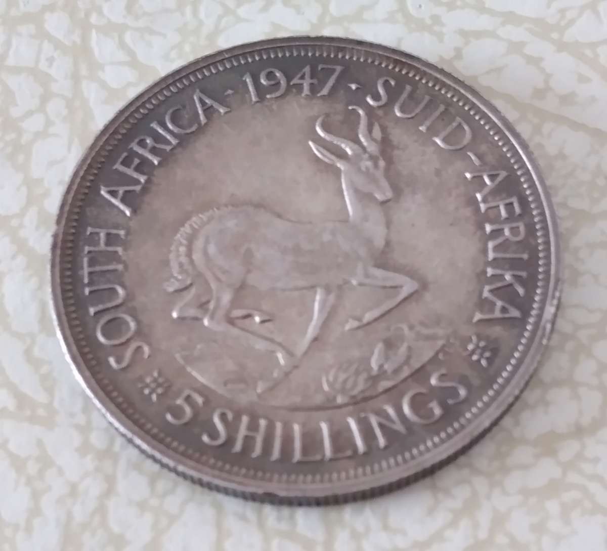 1947 SA Union 80% Silver Crown in Top condition - Good enough to grade