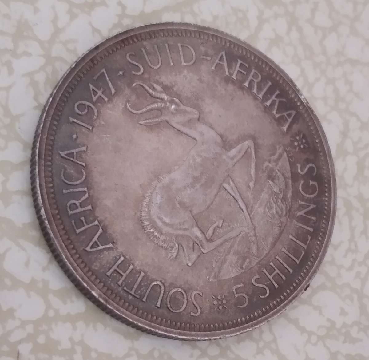 1947 SA Union 80% Silver Crown in Top condition - Good enough to grade