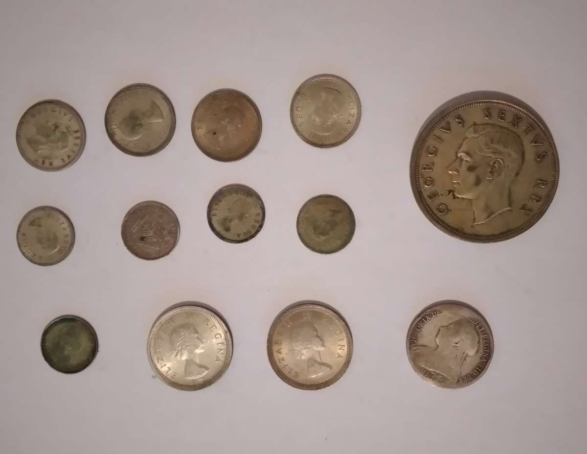 Mixed Silver Union and old British Coins 62.94g