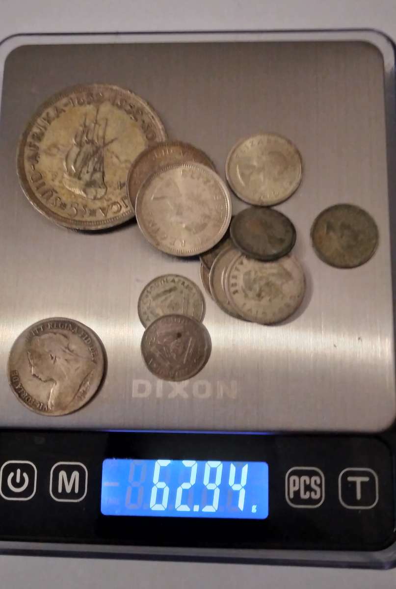 Mixed Silver Union and old British Coins 62.94g
