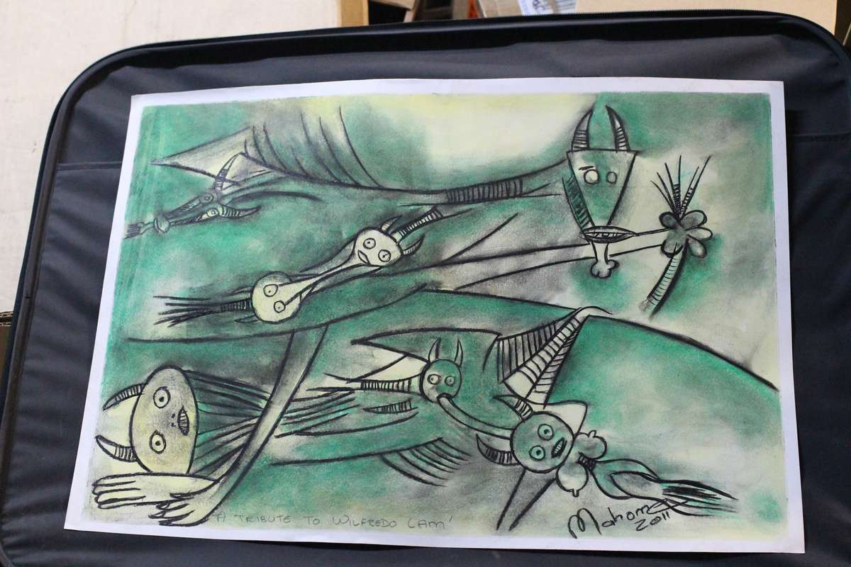 Original artwork by Lucas Mahome  - Abstract Ethnic (Pastel) 2011