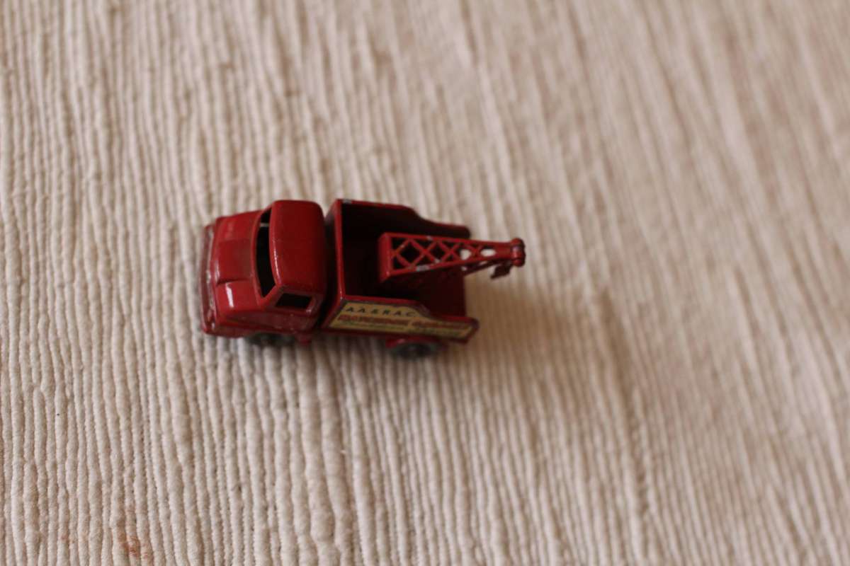 Set of 3 Lesney Vehicles with Trailer and Excavator arm