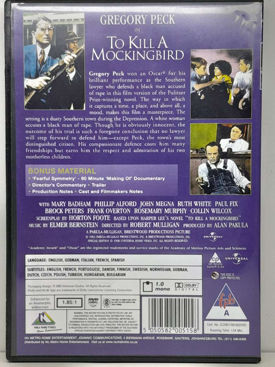 To Kill A Mockingbird (DVD)