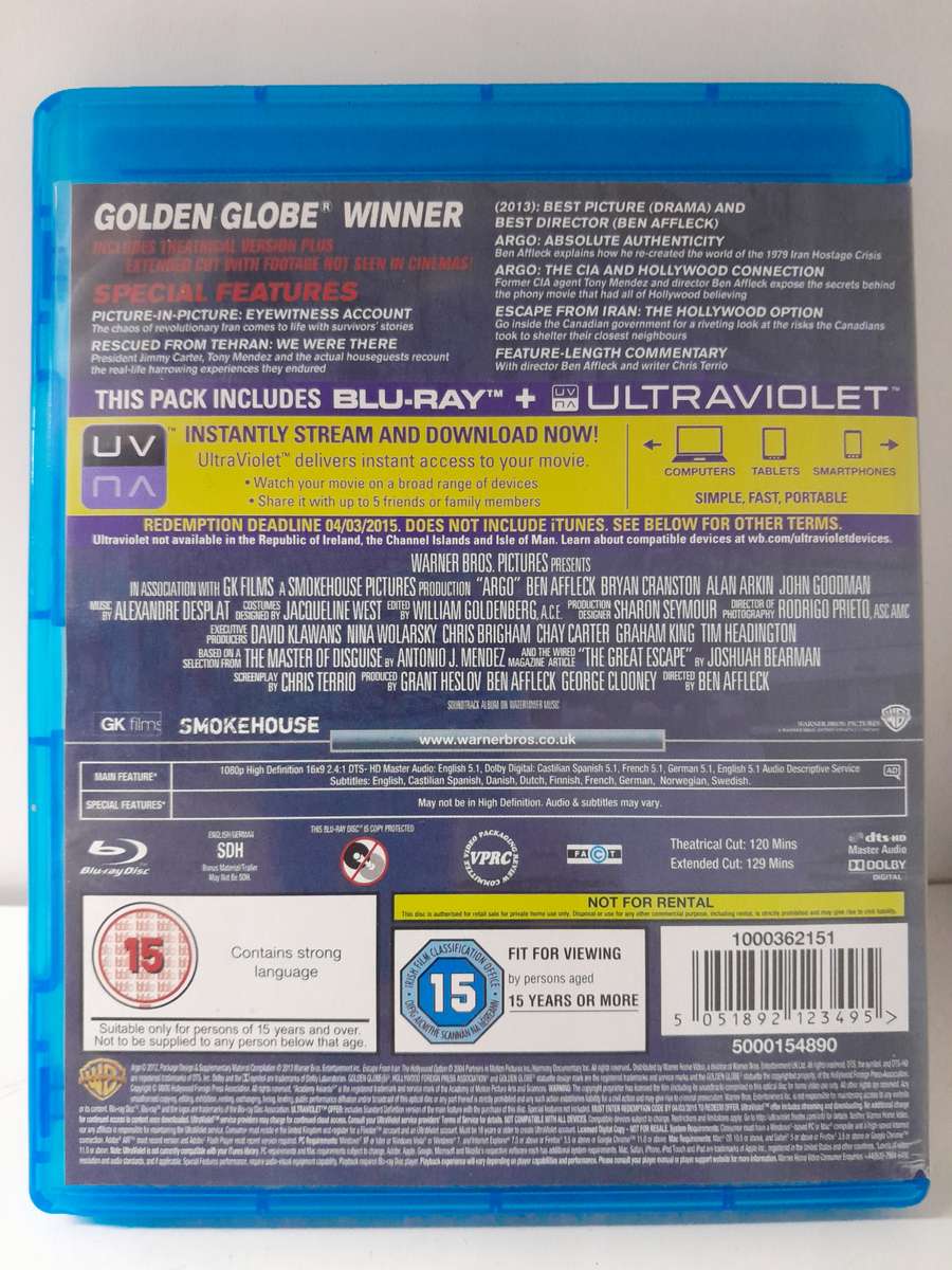 Argo - Extended Cut (Blu-ray Disc)