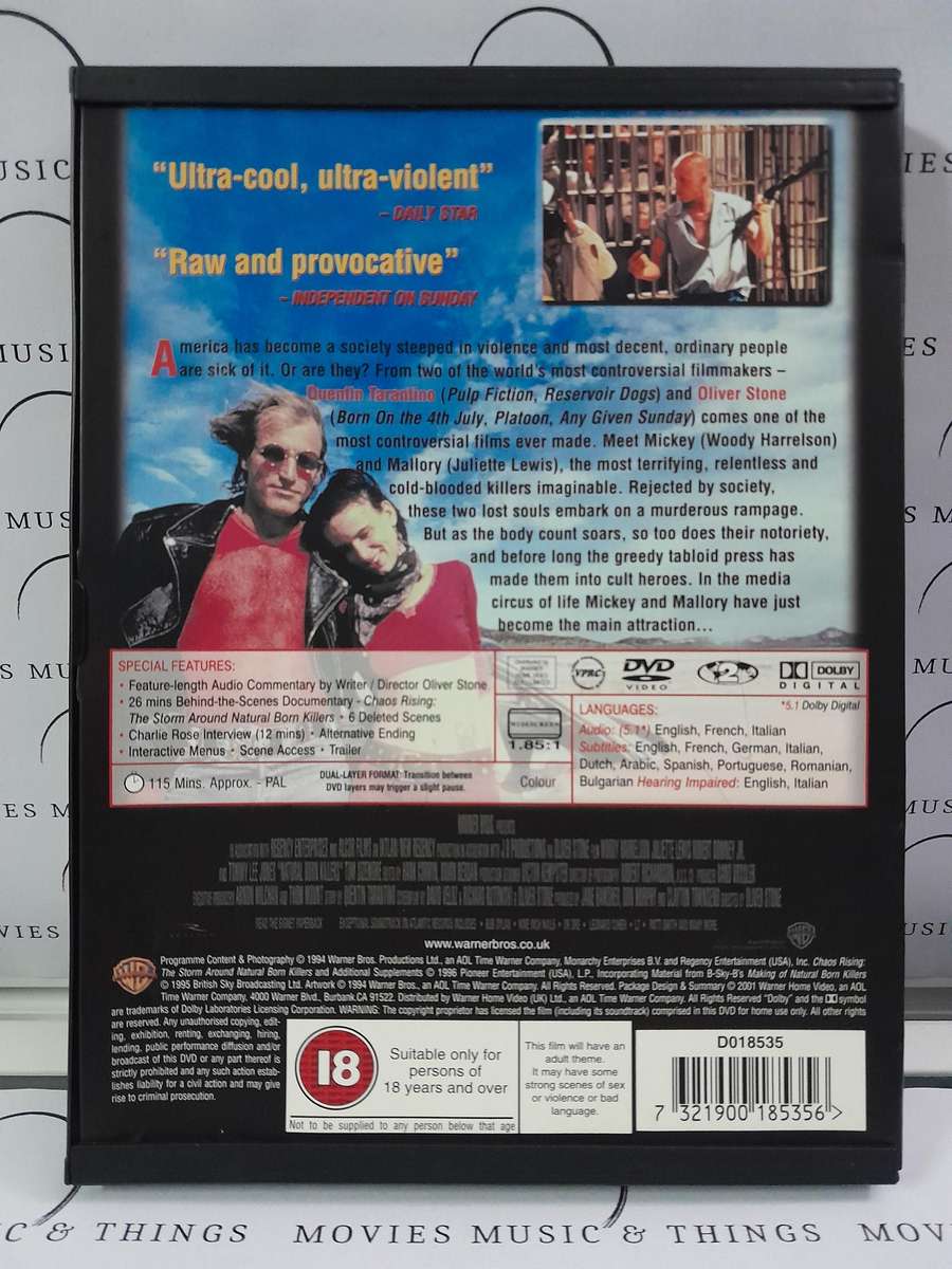 Natural  Born Killers -  An Oliver Stone Film (DVD)