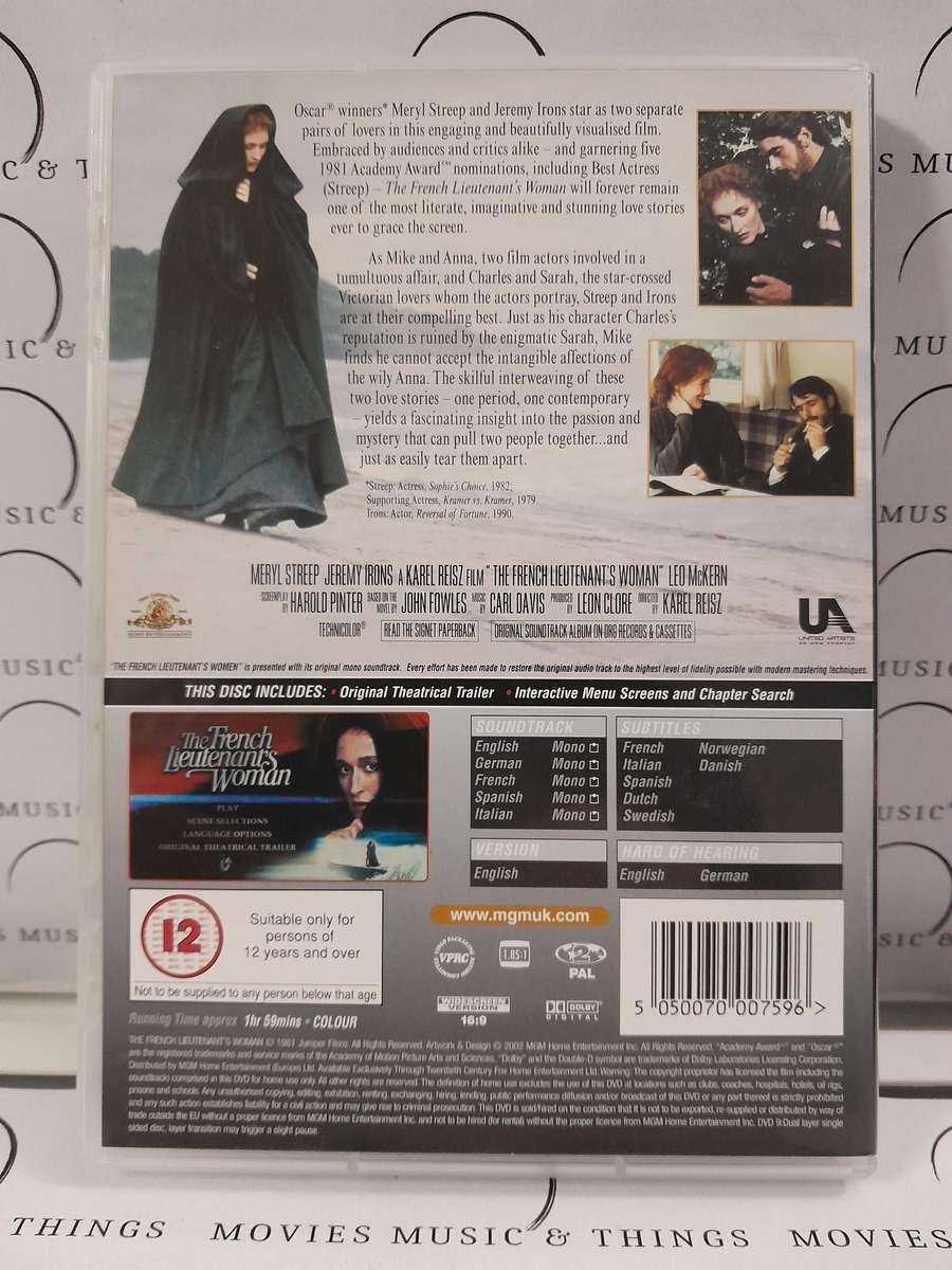 The French Lieutenant's Woman - Meryl Streep (DVD)