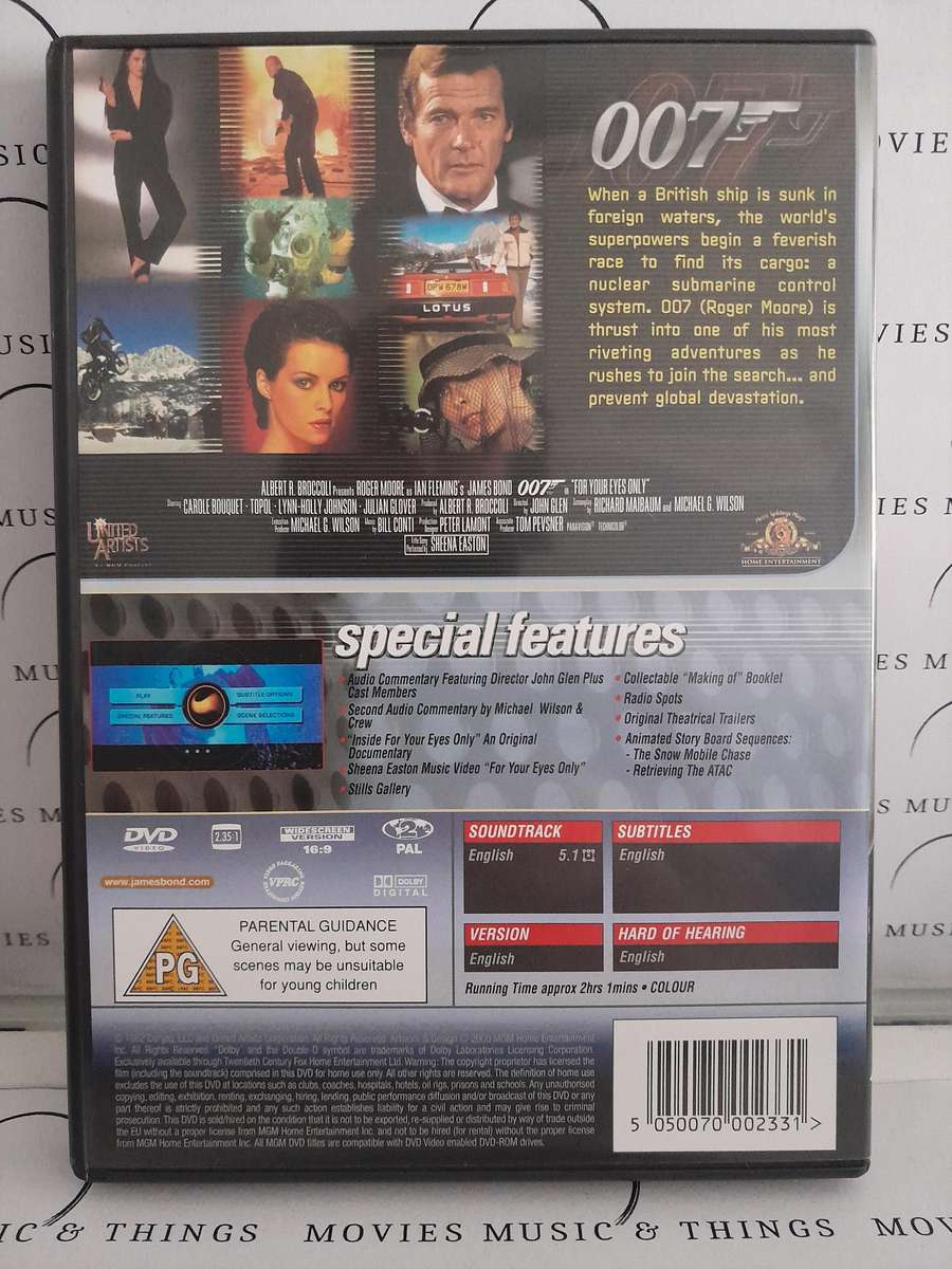 007 - 1981 - For your eyes only (DVD) Special Edition