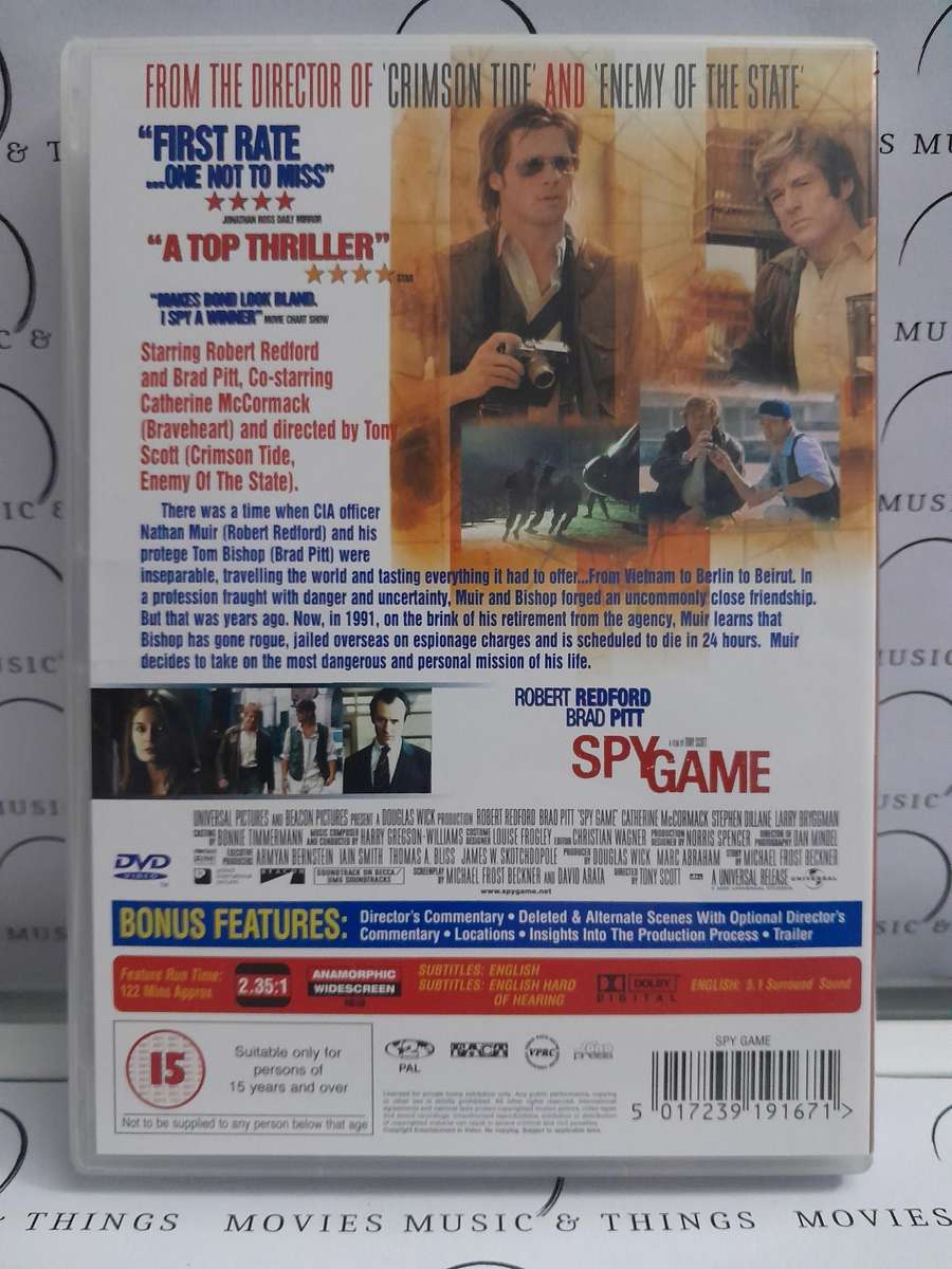 Spy Game - Robert Redford & Brad Pitt (DVD)