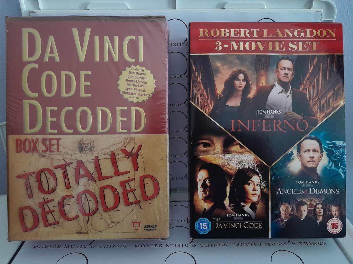 Da Vinci Code Decoded documentary (NEW) & The Da Vinci Code - Angels and Demons - Inferno (3xMovies)
