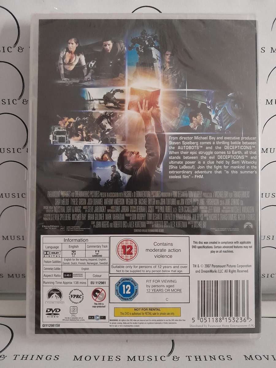 Transformers - Michael Bay (DVD) New