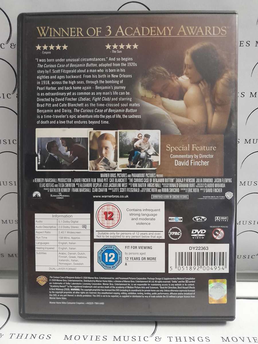 The Curious Case of Benjamin Button - Brad Pitt (DVD)