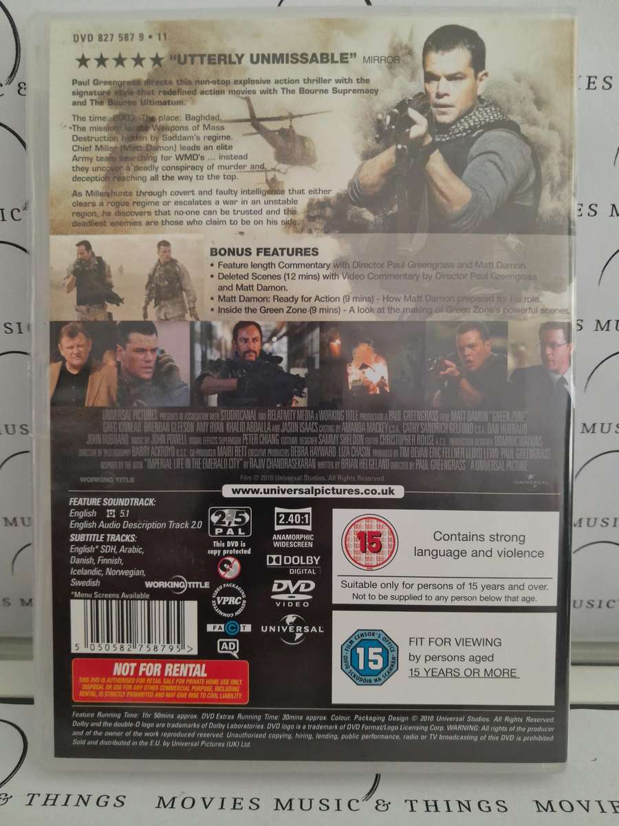 Green Zone - Matt Damon (DVD)