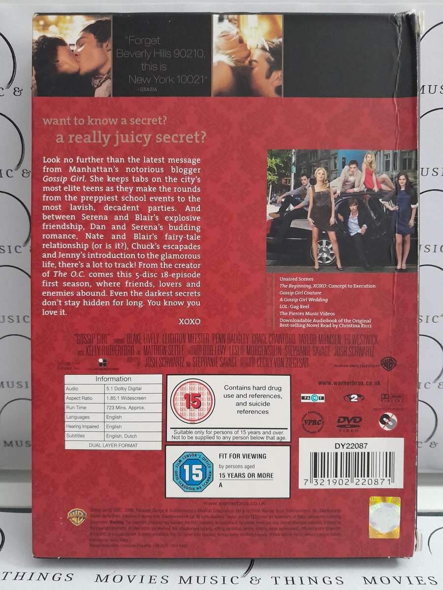 Gossip Girl - Original Series - The complete First Season (5xDVD)