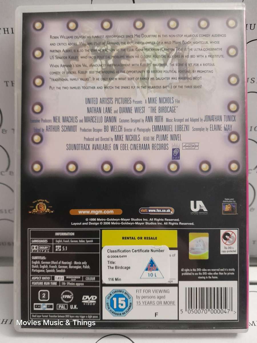 The Birdcage - Robin Williams (DVD)