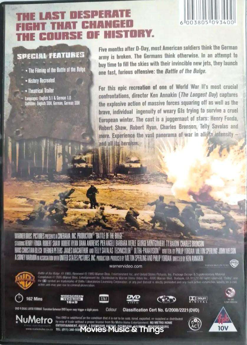 Battle of the Bulge - Henry Fonda & Robert Shaw (DVD)