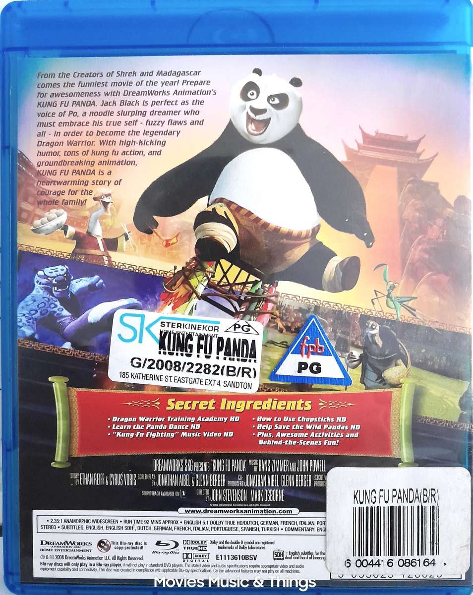 Kung Fu Panda - 2008 - Jack Black (Blu-ray Disc)