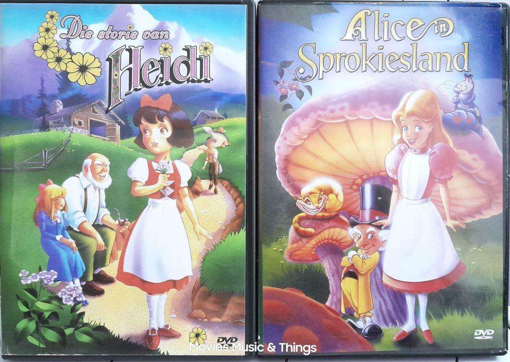 Afrikaanse Kinder DVDs - Alice in Sprokieland en Heidi (2xDVD)