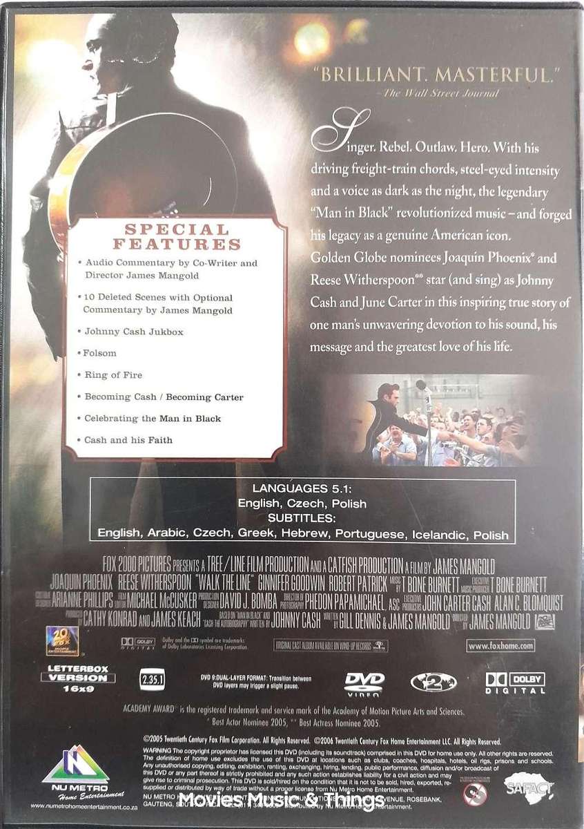 Walk the Line - Joaquin Phoenix & Reese Witherspoon - 2-Disc Special Edition (DVD)