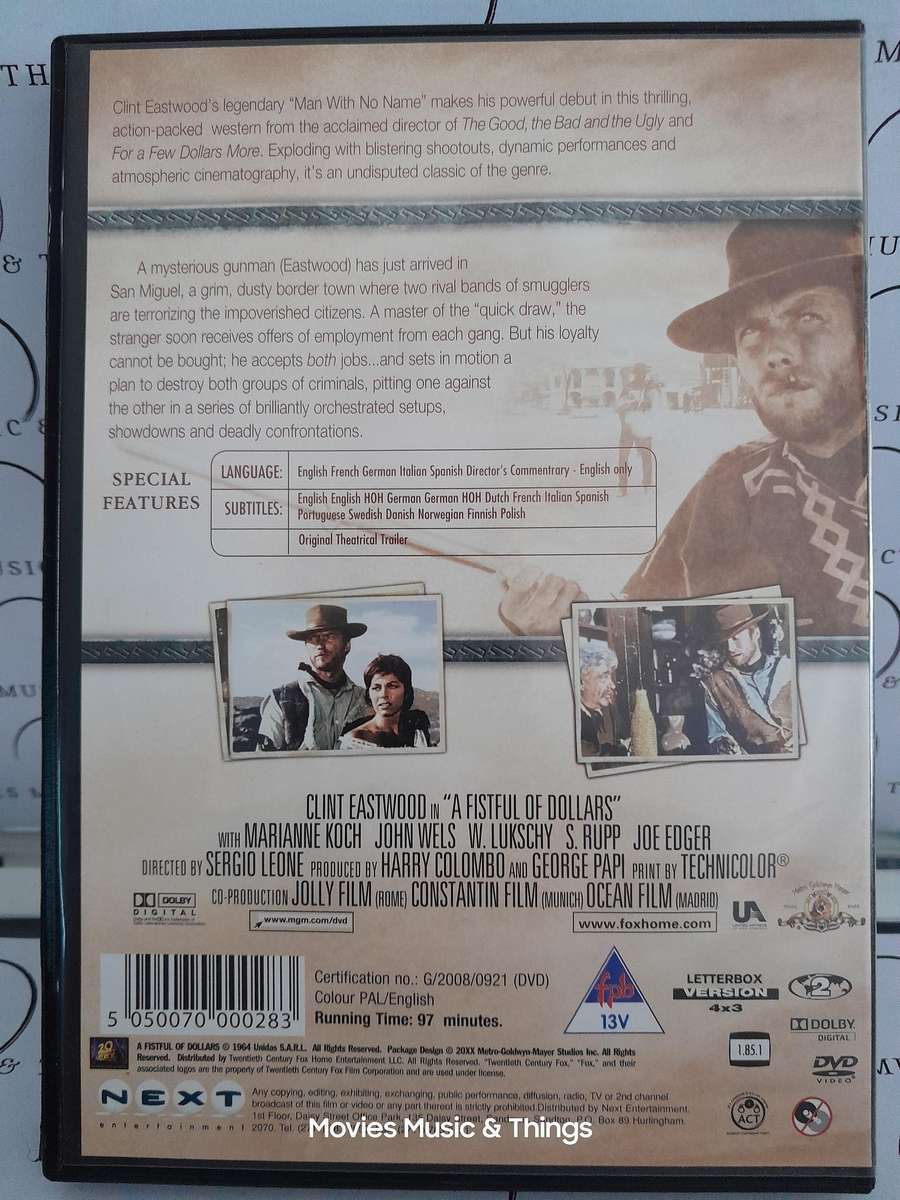 A Fistful of Dollars - Clint Eastwood (DVD)