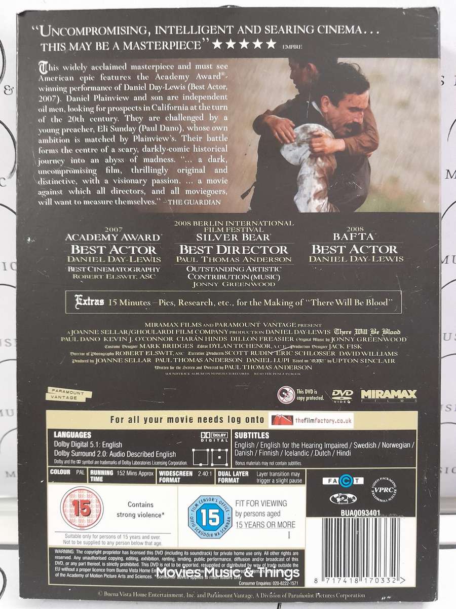 There will be blood - Daniel Day - Lewis (DVD) New