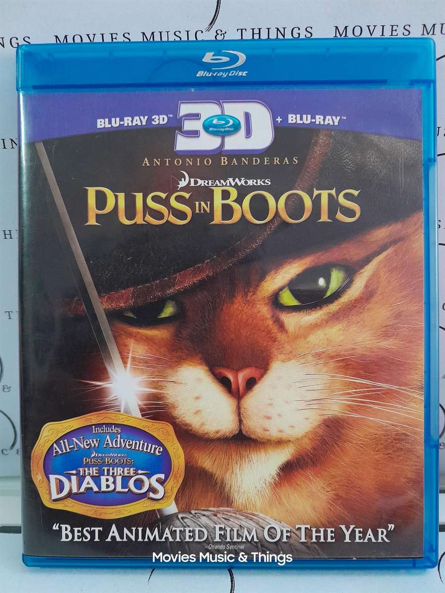 Puss in Boots - Antonio Banderas (Blu-ray + Blu-ray 3D Discs)
