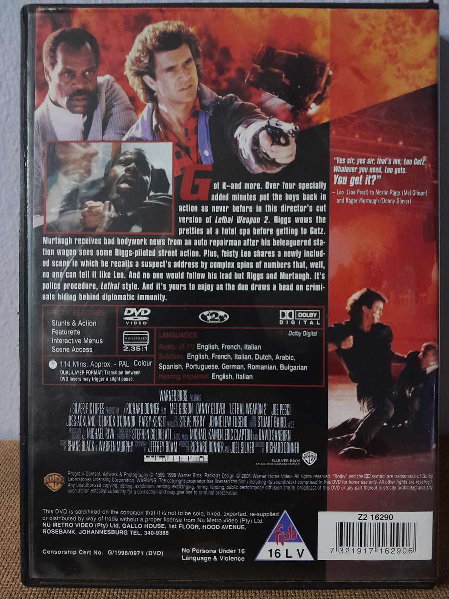 Lethal Weapon 1 - 4 - Mel Gibson (4xDVD)