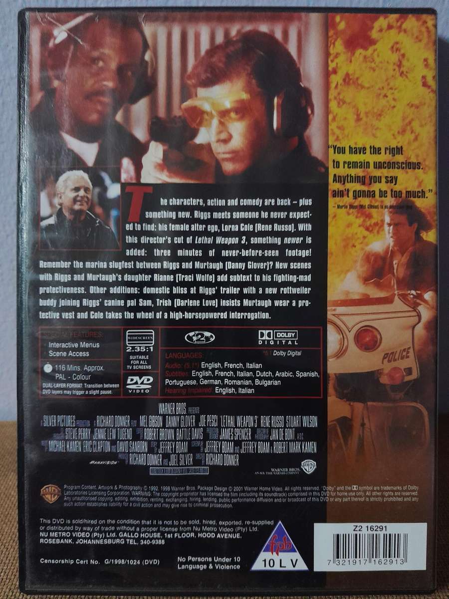 Lethal Weapon 1 - 4 - Mel Gibson (4xDVD)