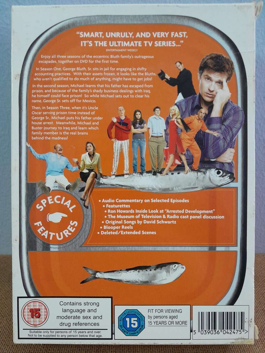 Arrested Development - The Complete Three Seasons - All 53 Episodes - Jason Bateman (8x DVDs)