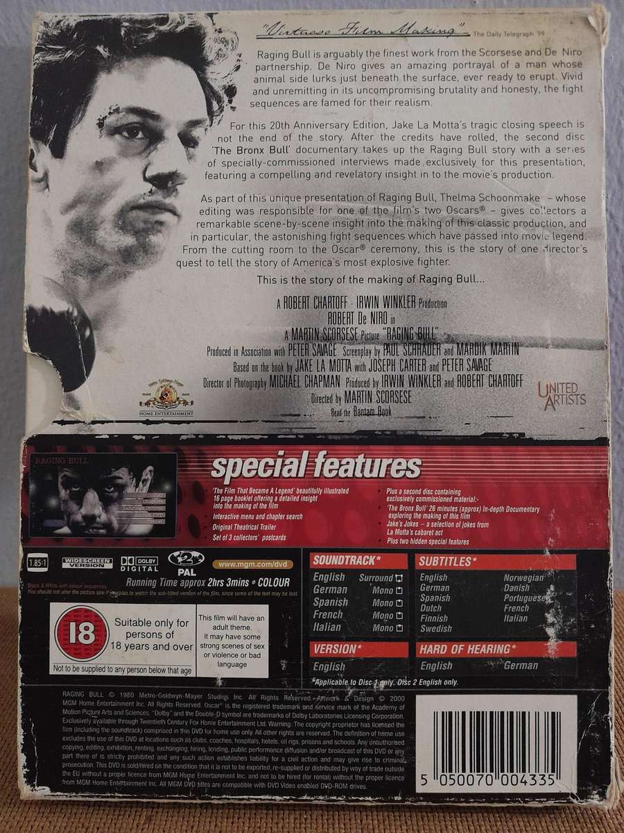 Raging Bull - 20th Anniversary Edition - Robert DeNiro (2xDVD)