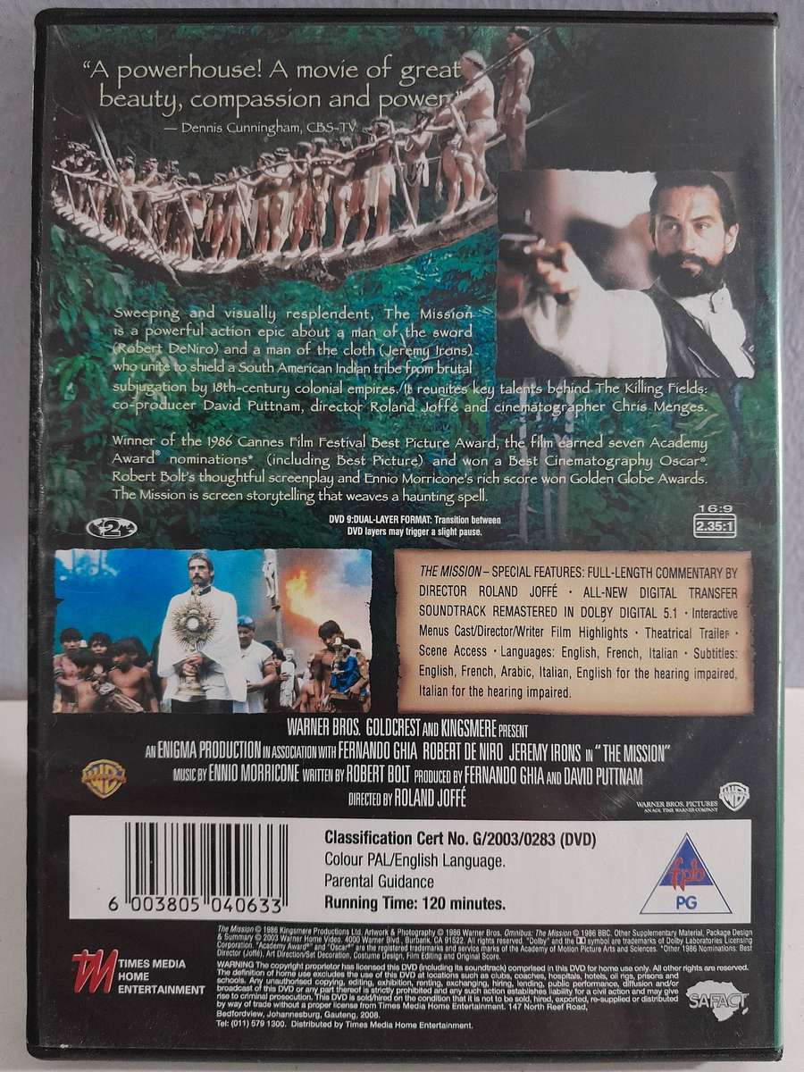 The Mission - Robert De Nero (DVD)