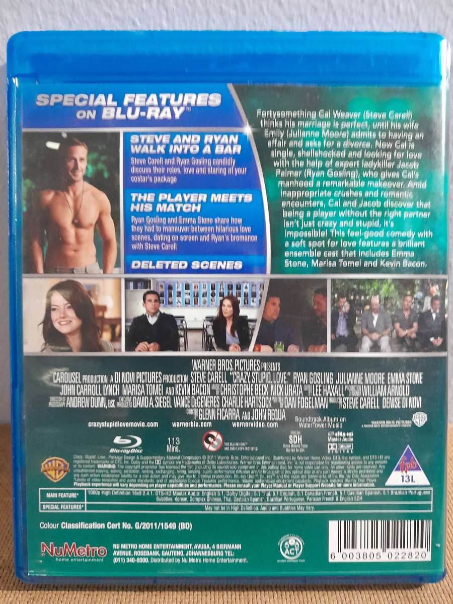 Crazy Stupid Love - Steve Carell & Ryan Gosling (Blu-ray Disc)