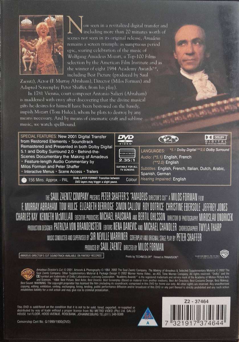 Amadeus - Director's Cut - 2-Disc Special Edition (2xDVD)