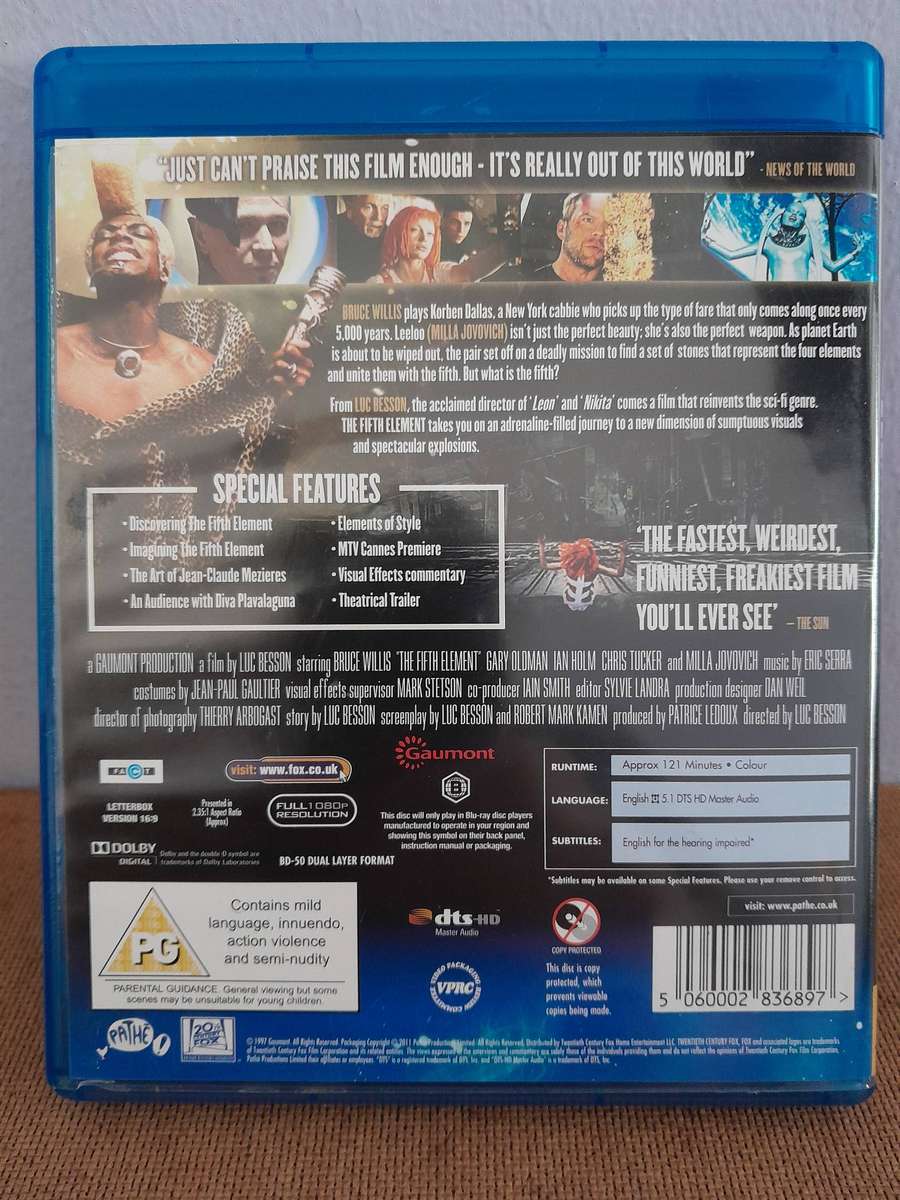 The Fifth Element - Bruce Willis (Blu-ray Disc)