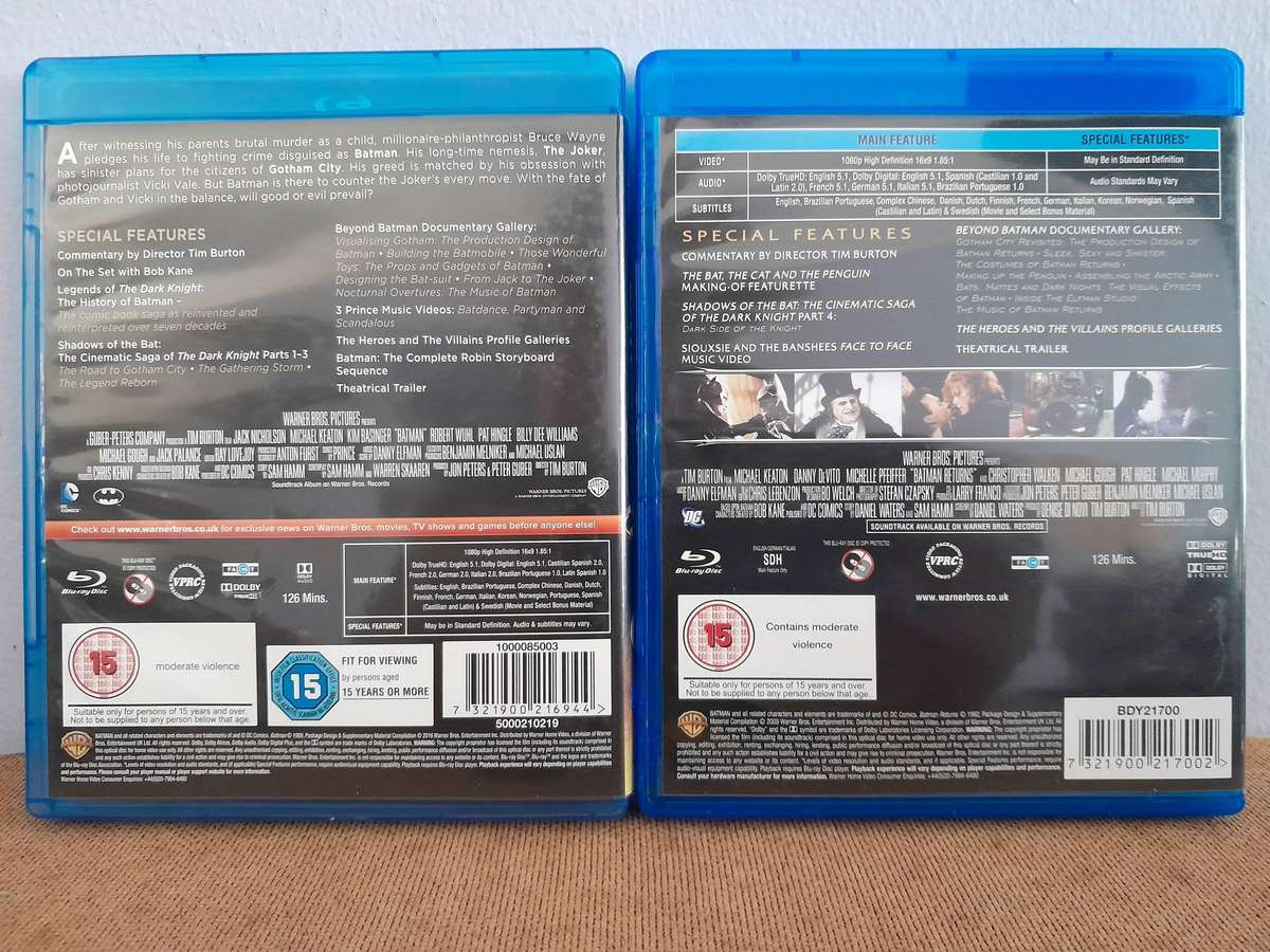 Batman & Batman Returns - Michael Keaton & Jack Nicholson & Danny DeVito (2xBlu-ray Disc)