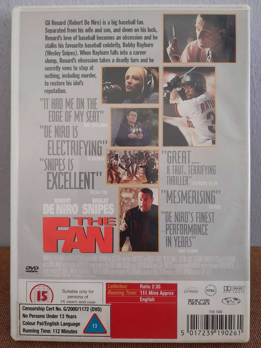 The Fan - Robert De Niro & Wesley Snipes (DVD)