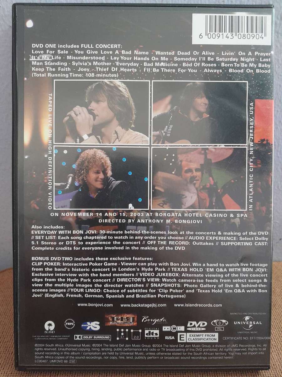 Bon Jovi - This Left feels Right Live (2x Music DVD)