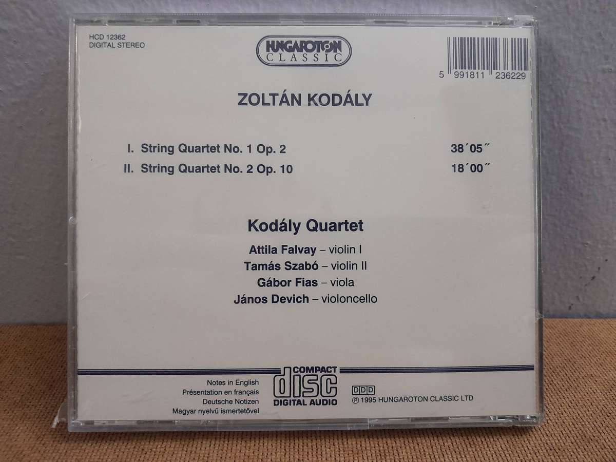 Kodaly - String Quartets No.'s 1 & 2