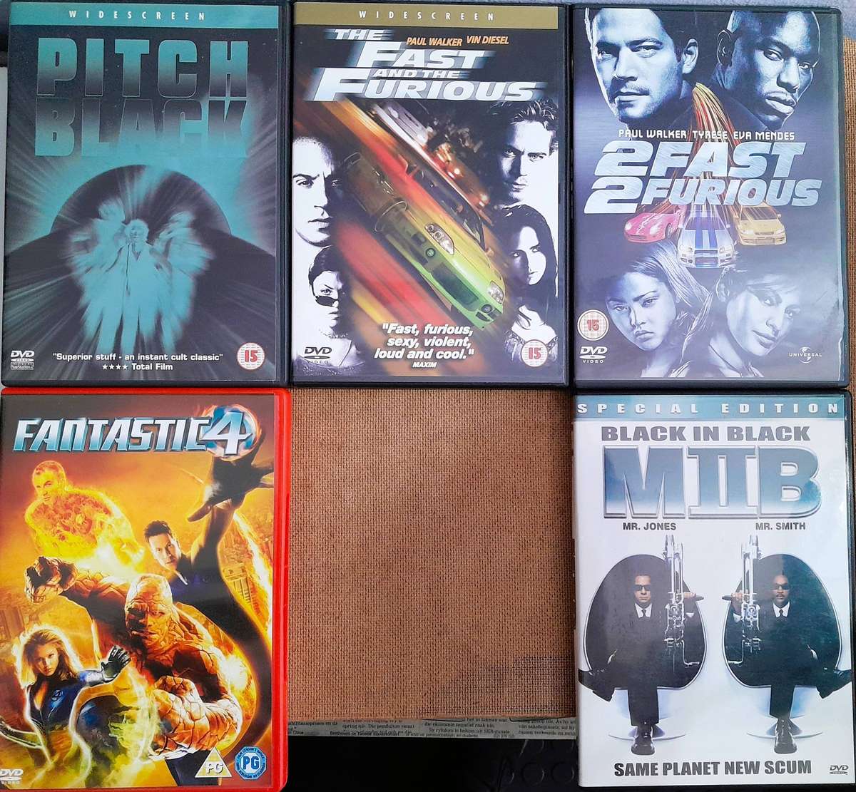 5 Fantasy/ Action Movies (5xDVD)