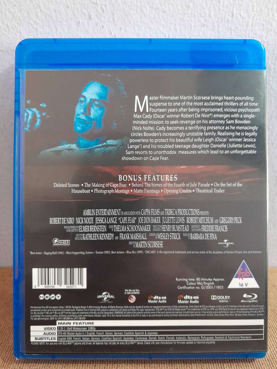 Cape Fear - Robert De Niro & Nick Nolte (Blu-ray Disc)