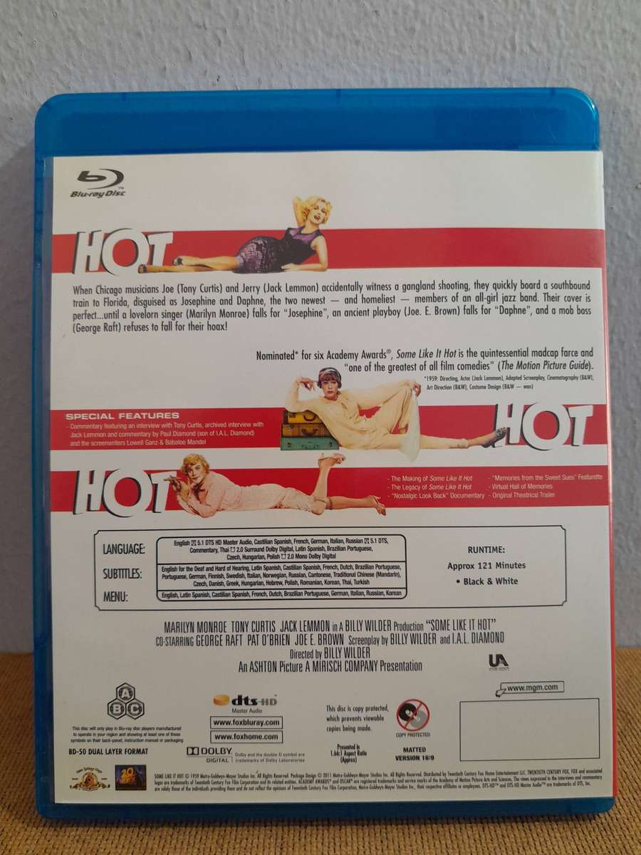 Some like it Hot - Marilyn Monroe & Tony Curtis & Jack Lemmon (Blu-ray Disc)