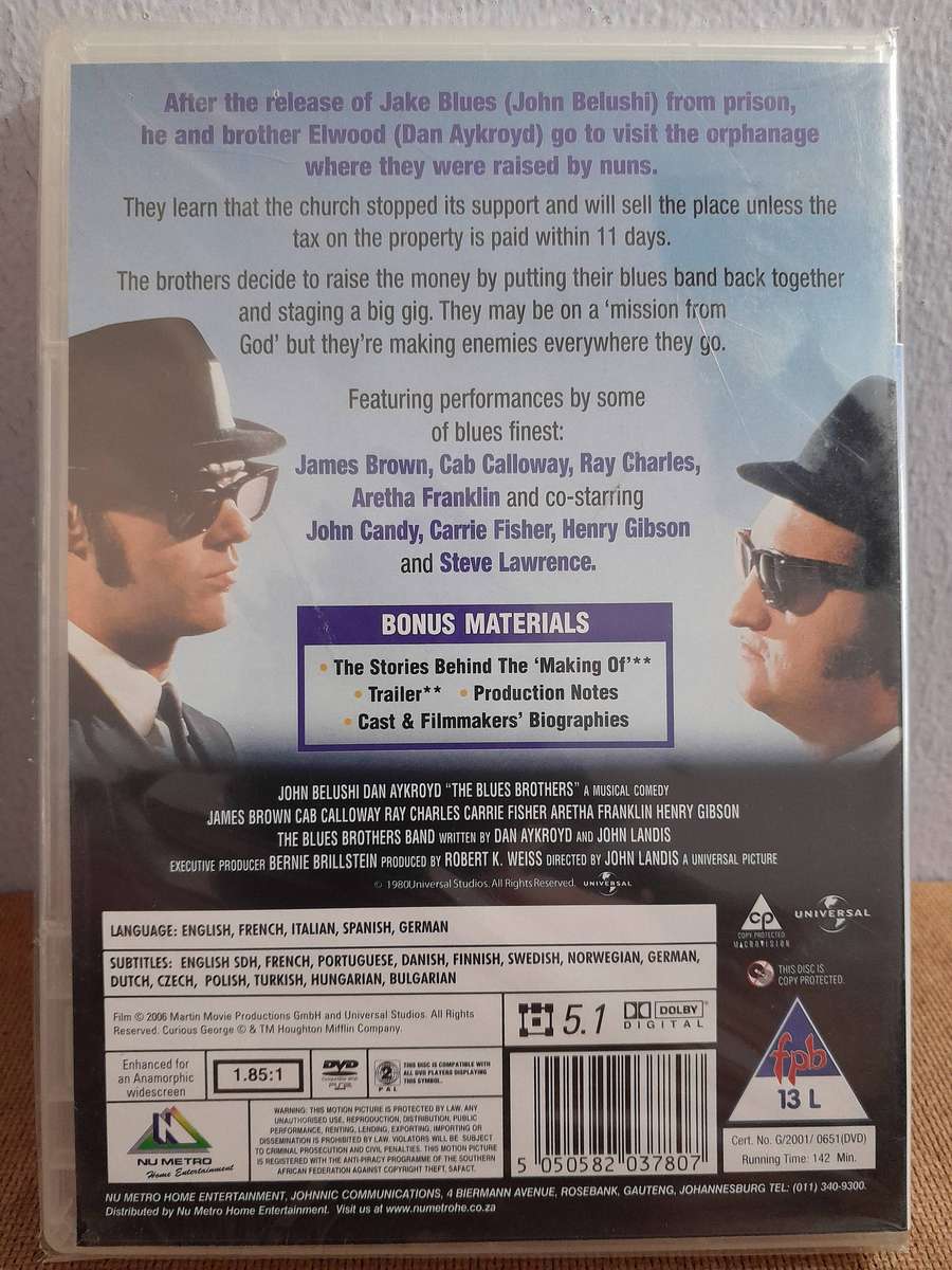 The Blues Brothers - John Belushi & Dan Aykroyd (DVD) New
